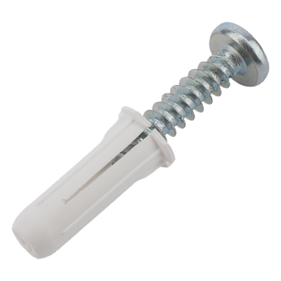 TP-0-KIT - Kit de Fijación / 20 Taquetes 3/4" y 20 Tornillos 8 mm x 3/4" (19.1 mm) / Doble Expansión / Carga 40 kg / -50°C a +80°C