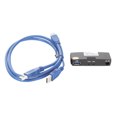 XMRREADER - Lector Externo de Disco Duro / USB 3.0 200 Mbps / USB 2.0 40 Mbps / Aluminio / -10°C a 70°C / 12VDC 1A