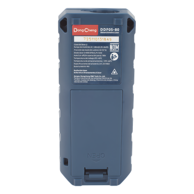 DDF05-80 - Dongcheng Medidor Láser de Distancia / Rango 0.1 – 80 m (328 ft) / Precisión ±(2 + 5×10⁻⁵d) mm