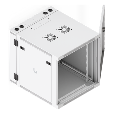 UACC-RACK-12U-WALL-SW-P - Gabinete Rack 12U / Montaje Pared / Puerta Trasera Abatible / Profundidad Ajustable 434-559 mm / Acero SPCC / 600 x 703 mm (23.6 x 27.6')