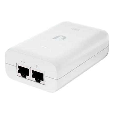 U-POE-AT - Adaptador PoE Ubiquiti (48 VDC, 0.65A) puerto Gigabit, ideal para equipos UniFi