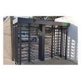 XT-200-C - Torniquete de Cuerpo Completo / 4 Ejes de Seguridad / Rotación 90° / 30 Personas por Minuto / Interior/Exterior / 110 VCA / Acero al Carbón con Pintura Gris