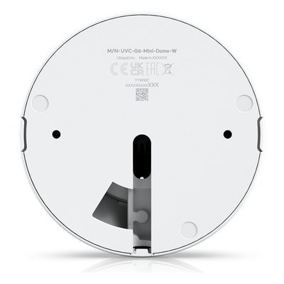 UVC-G6-MINI-DOME-W - Cámara IP Mini Domo / 4K 8 Megapixel / Visión Nocturna IR 20 m (65.6 ft) / Audio Bidireccional / IK08 / IP66 / PoE+