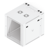 UACC-RACK-12U-WALL-SW-G - Gabinete Rack 12U / 600x703 mm / Puerta Vidrio Templado / Puerta Trasera Abatible / Paneles Laterales con Llave / Acero SPCC 1.2 mm
