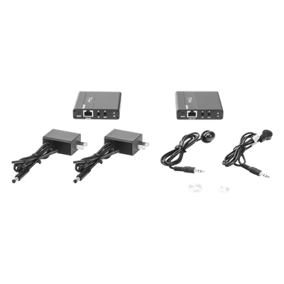 TT223 - Kit Extensor HDMI para distancias de 70 metros / Soporta resoluciones 720 y 1080P @ 60 Hz / Cat 6, 6a y 7 / Cero Latencia / Uso 24/7 / HDR10 / Salida Loop /  Configuración EDID / Soporta control remoto del equipo fuente / Salida de audio de 3.5mm