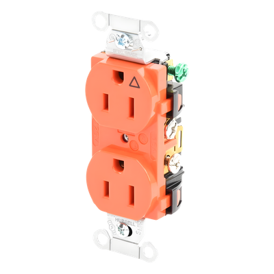 HUB-IG-5252 - Hubbell Contacto Dúplex / 15A 125V / 2 Polos 3 Hilos HUB-IG-5252