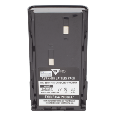 TX-KNB15A - Batería Ni-MH / 2000 mAh / Celdas Japonesas / Carga Rápida 3 h / Policarbonato Resistente / Sellado Ultrasónico / Estándares Militares