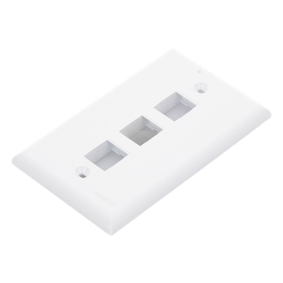 NK3FNWH - Panduit Placa de Pared Vertical / 3 Puertos Keystone / ABS NK3FNWH