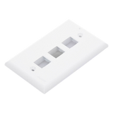 NK3FNWH - Panduit Placa de Pared Vertical / 3 Puertos Keystone / ABS NK3FNWH