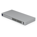 USW-24-POE - Ubiquiti UniFi 24-Port PoE Gestionado L2/L3 Gigabit Ethernet (10/100/1000) Energía sobre Ethernet (PoE) 1U Plata
