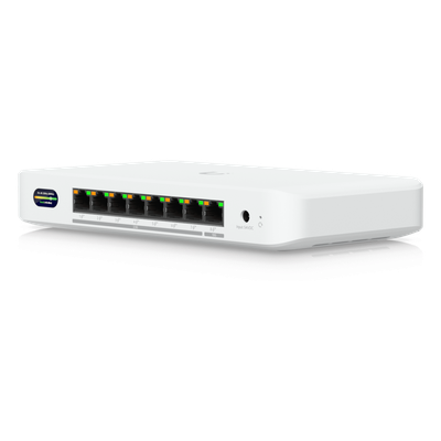 UDB-SWITCH - Switch PoE+ / 8 Puertos Multi-Gig / 1 x 10 GbE y 7 x 2.5 GbE / Wi-Fi 7 / 6 GHz / 30 W por Puerto / Compacto