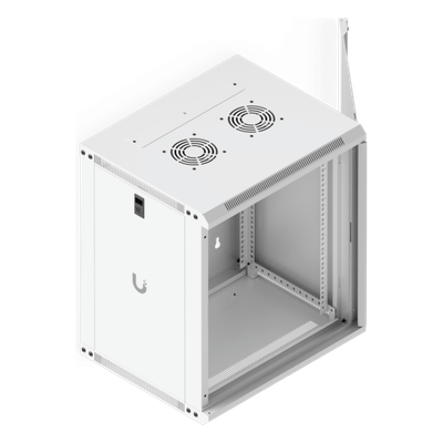 UACC-RACK-12U-WALL-450-G - Gabinete Rack 12U / 550 x 450 mm / 50 kg Carga / Vidrio Templado / 21.7 x 17.7 x 25'
