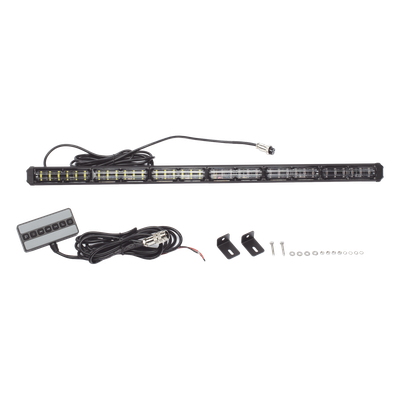 XLT2136A - Barra de Luz de Advertencia / 6 Módulos / 24 LED Gen III / 30 Pulgadas (762 mm) / Ámbar / 18 Patrones / 10-30 VCC