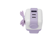 35314B - Cargador RobotGaN de 65W Serie UNO | 3 Puertos de Carga Rápida | 2 USB-C | 1 USB-A | PD 3.0 | QC 4.0 | Carga Inteligente | Tecnología GaN II | Zapato