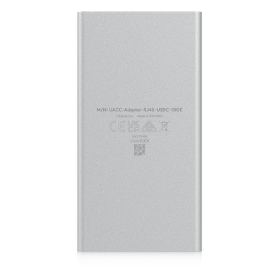 UACC-ADAPTER-RJ45-USBC-10GE - Adaptador USB-C a Ethernet / 10 GbE / Plug-and-Play / USB4 Thunderbolt / 107x56x22 mm / 0.35x0.18x0.07 ft / 160 g