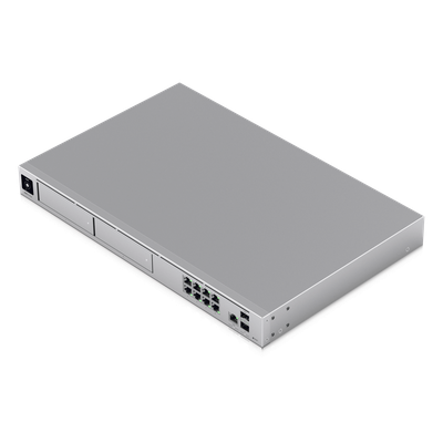 UDM-PRO-MAX - Cloud Gateway 10G / Rack 1U / 8x 1 GbE + 1x 2.5 GbE + 2x 10G SFP+ / IDS/IPS 5 Gbps / 2000 Clientes / 2 Bahías HDD 3.5" RAID 1 / SSD 128 GB