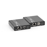 TT223KVM - Kit extensor KVM (HDMI y USB) | 40m a 4k@30Hz  | 70m a 1080P@60Hz | Cat 6, 6a y 7 | CERO LATENCIA | HDR | Salida Loop | Salida de audio de 3.5mm |