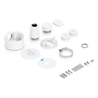 UACC-CAMERA-CJB-W - Caja de Conexiones Antimanipulación / Aluminio y Policarbonato / Conduit 3/4" / Montaje Superficie, Poste o Colgante