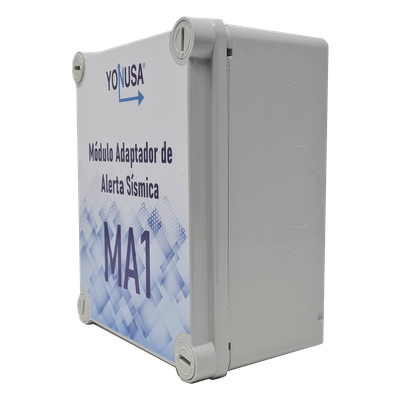 YAS-MOD - Módulo Adaptador para Alerta Sísmica / Fuente 13.5VDC 2A / Respaldo 7 Días / Entrada AC 127/220V / Conector 3.5 mm