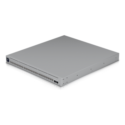 USW-PRO-XG-24 - Switch Administrable Capa 3 / 24 Puertos RJ45 (16 × 10 GbE, 8 × 2.5 GbE) / 2 Puertos SFP28 25 G / Etherlighting™ / RPS / 460 Gbps