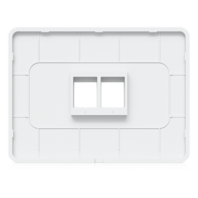 UACC-WP-KEYSTONE-H-2P - Placa de Pared Keystone / 2 Puertos / Horizontal / Superficie Pintable / 4.4 x 3.2 x 0.12 in / Paquete 4 Piezas
