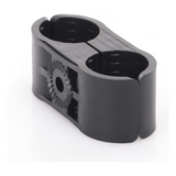 CB-114 - Syscom Towers Sujetador Plástico para Cable Coaxial / 2 Cables / 1-1/4" Nominal CB-114