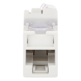 U6-H02NS - Jack Cat6 / UTP / Montaje Híbrido Plano-Angulado / 1 Puerto / Terminación 110 / Blanco / -10°C a 60°C / 22-24 AWG