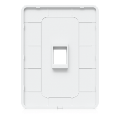 UACC-WP-KEYSTONE-V-1P - Placa Keystone / 1 Puerto / Superficie Pintable / Montaje Vertical / 4 Piezas / Policarbonato y Acero SGCC