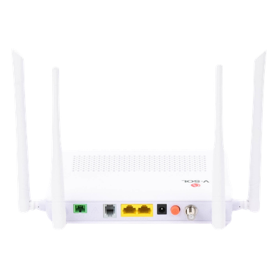 HG323ACT - ONU Dual GPON/EPON / Wi-Fi AC Doble Banda / 4 Antenas 5 dBi / 2x LAN Gigabit / 1x FXS / 1x CATV / 12V 1A / 0 a 55°C