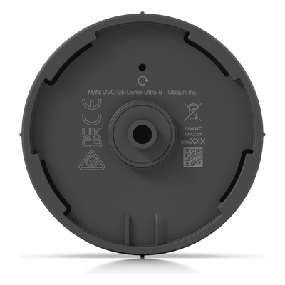 UVC-G5-DOME-ULTRA-B - Cámara IP Domo / 2K 4MP / Ángulo Amplio 102.4° / IR 20 m (65.6 ft) / PoE 802.3af / Bajo Perfil Anti-Manipulación / Interior