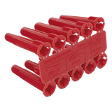 TP-2X - Taquete de Anclaje / 1/4" / Doble Expansión Multidireccional / Carga 60 kg / HDPE Resistente / Paquete 100 Piezas