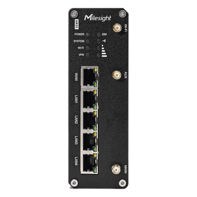 UR35-L04AF-W - Router Celular Industrial / 4G LTE Dual SIM / WiFi / Ethernet / RS232 / RS485 / IP30 / -40°C a 70°C / 9V-48V DC