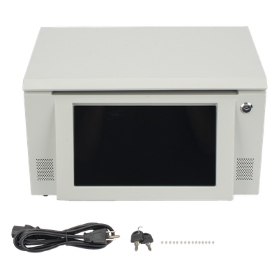 XMRA8-R3 - Estación de Descarga para Body Cam / 8 Puertos / Pantalla Táctil 10 Pulgadas / Ethernet 1000 Mbps / Almacenamiento 36 TB / Android Integrado