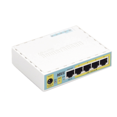 RB750UPR2 - Mikrotik hEX PoE lite router Ethernet rápido Blanco