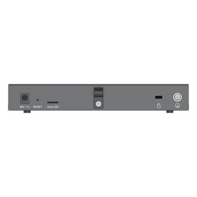 GCC6010 - Grandstream Networks GCC6010 dispositivo de redes Gigabit Ethernet (10/100/1000) Energía sobre Ethernet (PoE) Negro, Plata