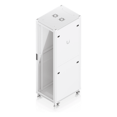 UACC-RACK-42U-800-G - Gabinete Rack de Piso / 42U / 600 x 800 mm (23.6 x 31.5') / Capacidad 800 kg (1,763.7 lb) / Puerta Vidrio Templado / Ventiladores Integrados