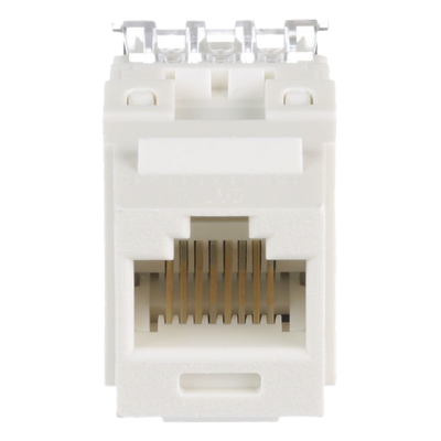 NK688MIW - Jack Keystone / Cat 6 Clase E / Terminación 110 / RJ45 / 1 Puerto / Blanco Mate