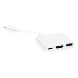 TT-USB-CAV - Adaptador Multipuerto USB-C / HDMI 4K / USB 3.0 5 Gbps / Carga PD 65W / 3-en-1 / Plug and Play