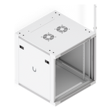 UACC-RACK-12U-WALL-600-P - Gabinete Rack 12U / Montaje en Pared / 598 x 600 mm / Puerta Perforada / 4 Postes / 80 kg Capacidad / 23.5 x 23.6 x 25.2 pies