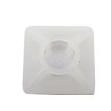 TH-BASE-CIN - Base Autoadherible para Cinchos / 19x19 mm / Nylon Resistente / Temperatura -10°C a 50°C / Paquete 100 Piezas / Orificio Central para Tornillo