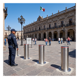XB-220-HBL - Bolardo Hidráulico Antiembestida / 220 mm × 600 mm (0.72 ft × 1.97 ft) / Acero Inoxidable 304 / 200,000 J / Ciclo 4 s / 100 Ciclos/h