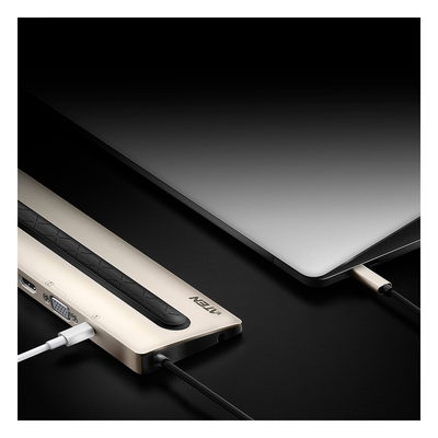 UH3237 - Docking Station USB-C / 13 Dispositivos Simultáneos / Dual Video 4K/60 Hz / USB 3.2 Gen 1 / Ethernet Gigabit / Power Pass-Through 85 W