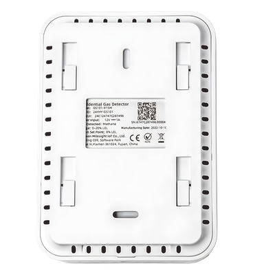 GS101-915M - Milesight Sensor Detector de Fugas de Gas LoRaWAN / Alarma 85 dB / Salida de Relé y Válvula