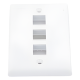 NK3FNWH - Panduit Placa de Pared Vertical / 3 Puertos Keystone / ABS NK3FNWH