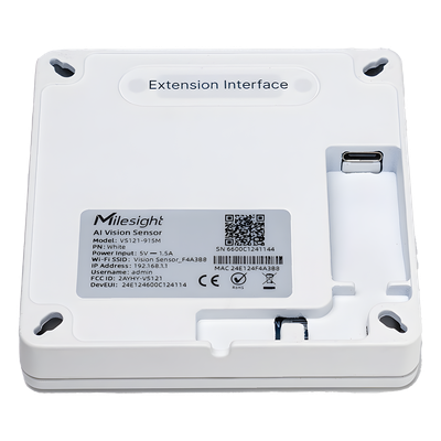VS121-915M - Sensor LoRaWAN de Presencia y Conteo / Precisión 98% / Área 126 m² (1356.3 ft²) / IA con Aprendizaje Profundo / Detección de Trayectorias en U