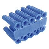 TP-3 - Taquete de Fijación / Doble Expansión 4 Direcciones / 3/8" para Tornillo 12 mm x 2" / 100 Piezas / Resistencia 100 kg / Concreto y Superficies Sólidas