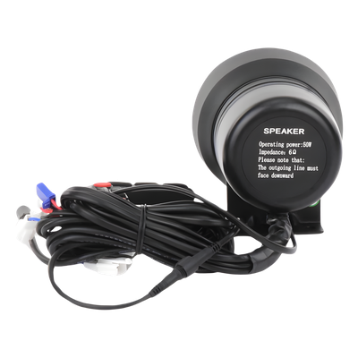 XYD50 - Sirena/Bocina Compacta / 50 W / 119 dB / 12 VCD / Aleación de Aluminio / 4.3 x 5 pulgadas