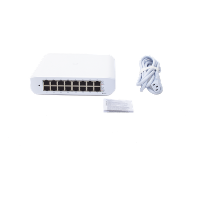 USW-LITE-16-POE - Ubiquiti UniFi Switch Lite 16 PoE L2 Gigabit Ethernet (10/100/1000) Energía sobre Ethernet (PoE) Bla