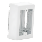 JBX3510WH-A - Caja de Pared Superficial, Uso Universal con Placas de Pared, con Cinta Adhesiva, Color Blanco