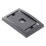 CFPE1BLY - Placa de Pared Vertical / 1 Puerto Mini-Com / Espacio para Etiquetas / ABS Negro